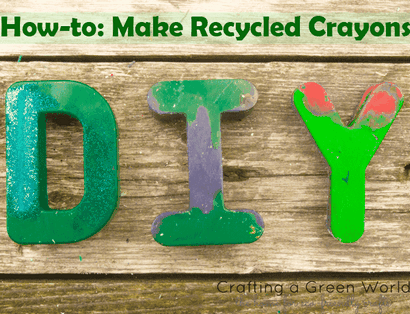 How-to Make Recycled Crayons - eine grüne Welt Crafting