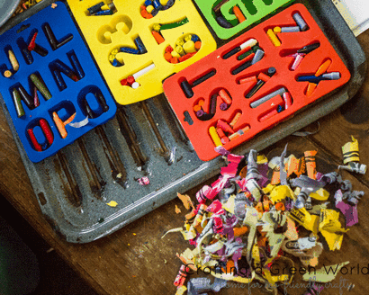 How-to Make Recycled Crayons - eine grüne Welt Crafting
