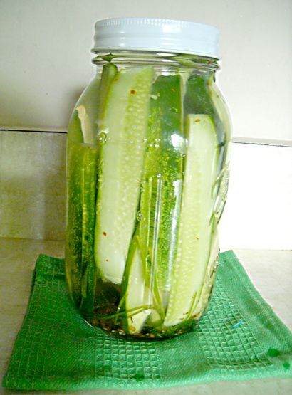 Wie man Kühlschrank Dill Pickles - Mehl On My Face