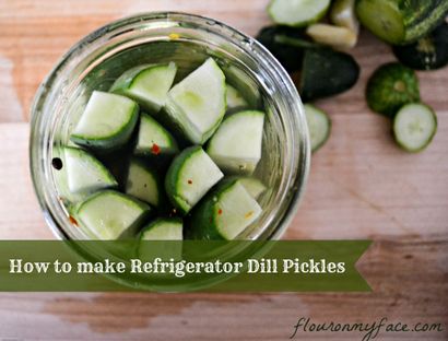 Wie machen Kühlschrank Knoblauch Dill Pickles-Flour On My Face