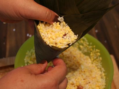 Wie man Reis Knödel (Zongzi oder Joong), Chinesisch American Family