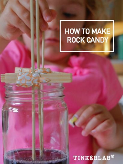 Comment faire Rock Candy sur un bâton, TinkerLab