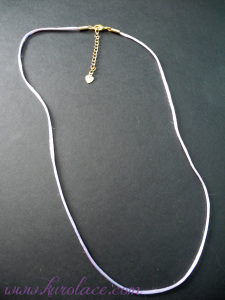 Comment-pour faire des colliers de cordon en satin pour pendentifs, Kurolace