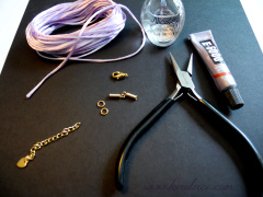 Comment-pour faire des colliers de cordon en satin pour pendentifs, Kurolace