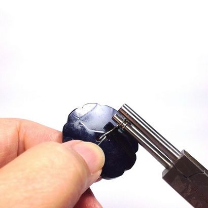 Comment faire des bagues écharpe de boutons et ~ Le Porte-clefs perlage Gem Journal s