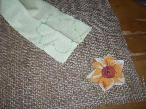 Comment faire des fleurs simples de toile de jute, Jute Blog Tissu
