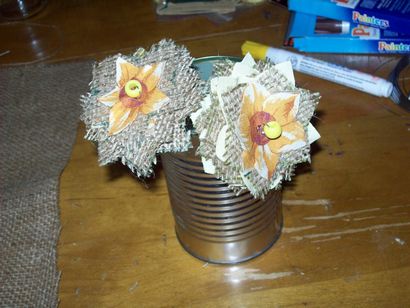 Comment faire des fleurs simples de toile de jute, Jute Blog Tissu