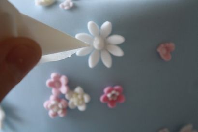 Comment faire des fleurs simples - sugarpaste gâteaux, fait cuire au four - biscuits