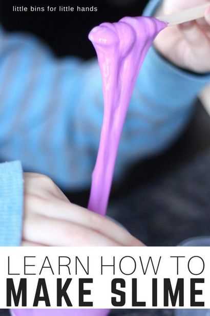 Comment faire Slime Recettes avec Elmers colle pour la science enfants