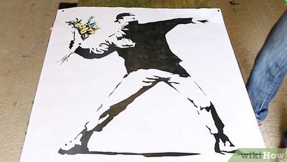 Wie man Sprühfarbe Stencils 10 Schritte (mit Bildern)