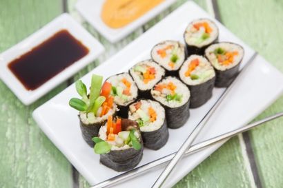 Comment faire Sushi - Un facile tutoriel! A Taste of deux plaques