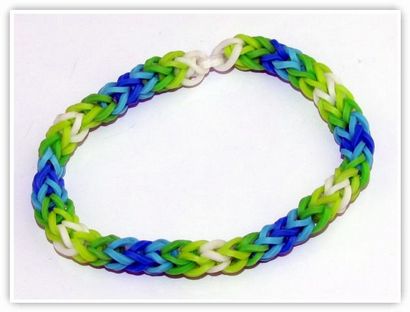 Wie man die 3 Pin Fishtail Armband, Regenbogen-Loom-Muster