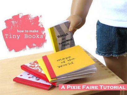 Comment faire petit, livres de poupée de taille, sans Pixie Faire tutoriel d'artisanat