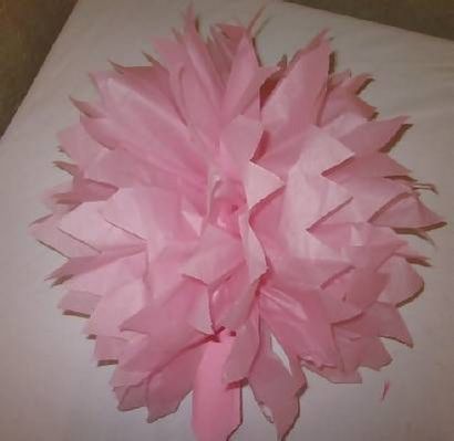 Comment faire des fleurs en papier Tissue - étape facile par des photos étape!