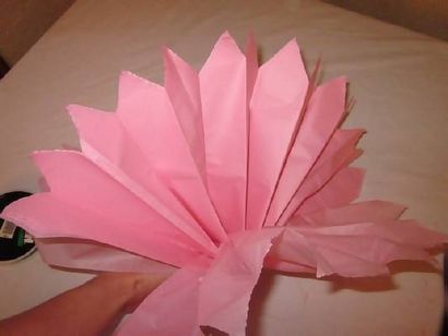 Comment faire des fleurs en papier Tissue - étape facile par des photos étape!