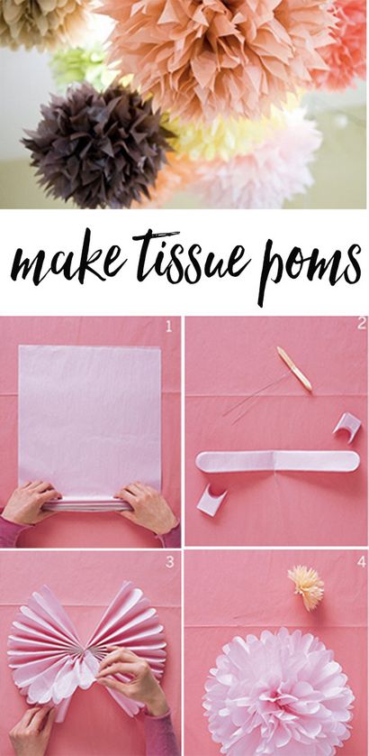 Wie man Tissue-Papier Pompons machen, Nachdenklich Einfache