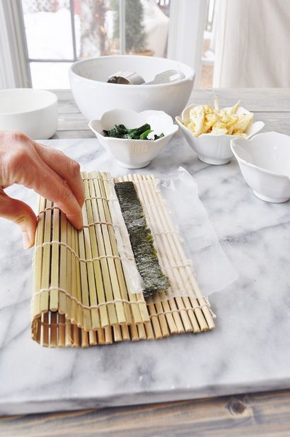Comment faire légumes Sushi Rolls