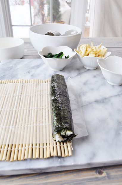 Comment faire légumes Sushi Rolls