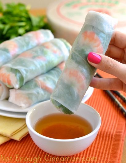 Comment faire vietnamien Rouleaux de printemps frais - recette pas à pas