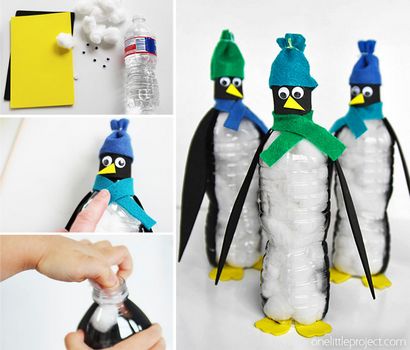 Wie man Wasserflasche Penguins