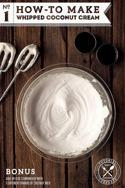 How-to Make Whipped Coconut Cream - Schmackhafte Yummies