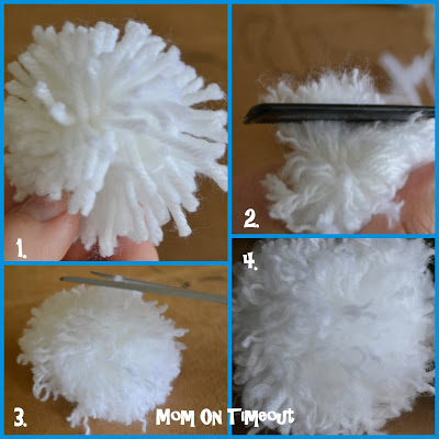 Comment faire votre propre Pom Poms Tutorial - Maman Le délai d'attente