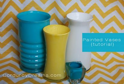 Comment peindre un tutoriel Vase en verre - La maman Creative