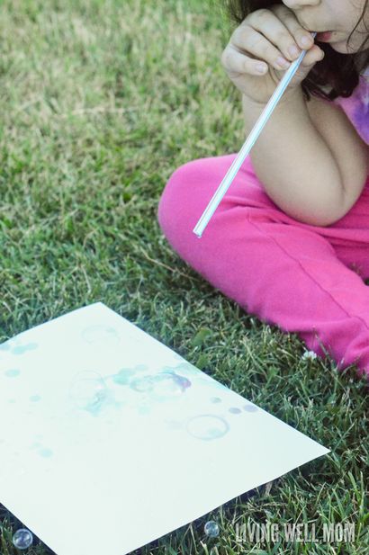 Wie mit Bubbles malen - die kreative Blase Aktivität für Kinder