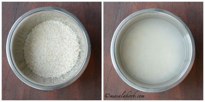 Wie Reismehl zu Hause, Hausgemachte Reismehl-Masalakorb vorzubereiten