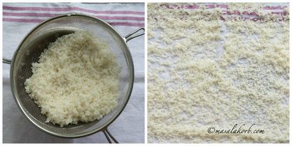 Wie Reismehl zu Hause, Hausgemachte Reismehl-Masalakorb vorzubereiten