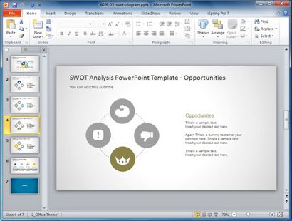 Comment présenter l'analyse SWOT dans PowerPoint