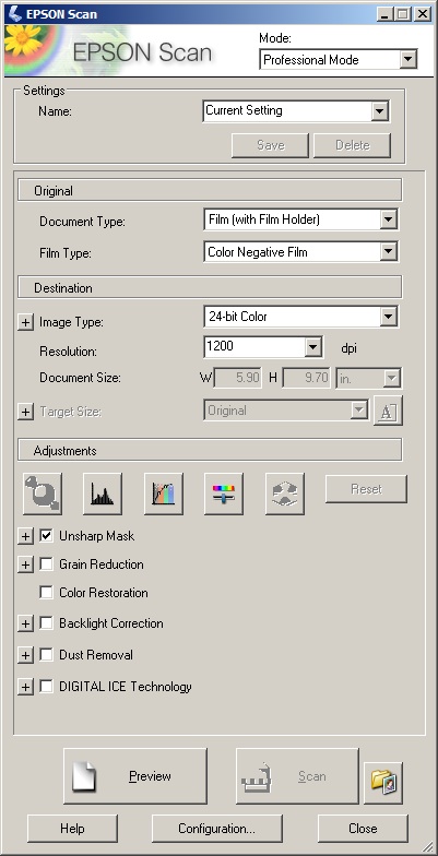 Wie Dias und Negativen mit EPSON Scan to Scan - DMC Knowledge Base