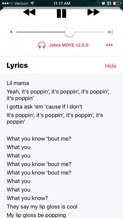 Comment voir paroles sur iPhone en écoutant la musique