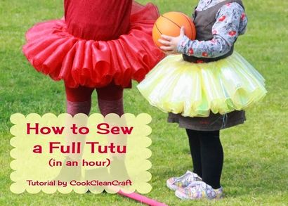 Comment coudre une jupe Tutu Tutorial, Cook Clean Craft