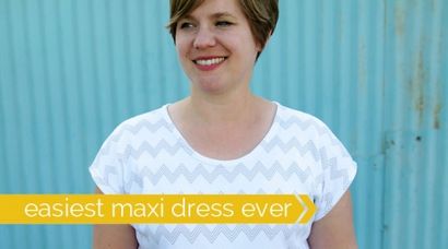Wie ein Maxi-Kleid nähen, zu einfachen Anweisungen ein Maxi-Kleid zu machen