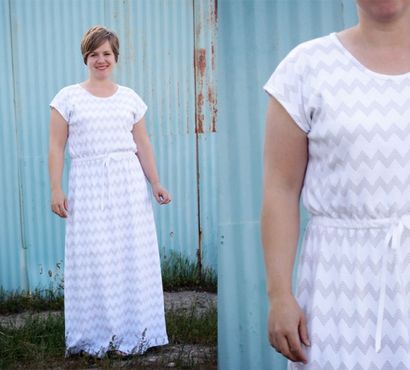 Wie ein Maxi-Kleid nähen, zu einfachen Anweisungen ein Maxi-Kleid zu machen