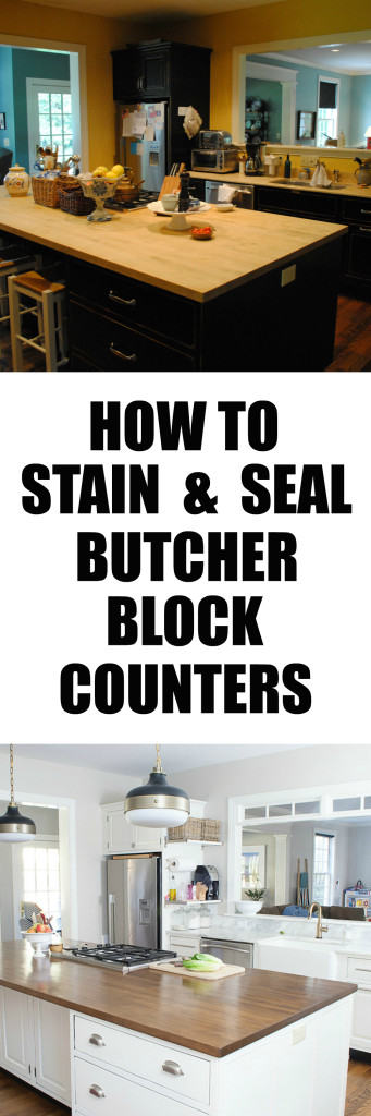 Comment Colorer et Seal Butcher Block Compteurs - Les Chroniques de Home