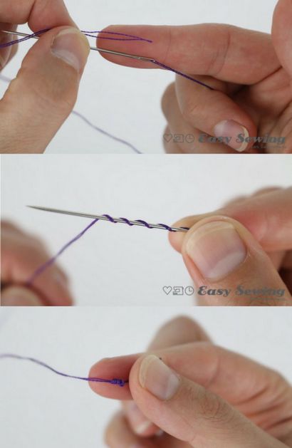 Comment attacher un noeud dans cette discussion L'utilisation d'un Quilter - Noeud de - Facile à coudre pour les débutants