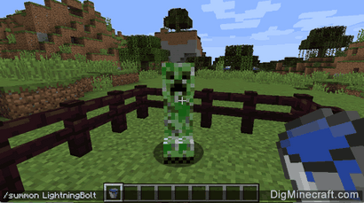 Comment transformer un Creeper en Creeper Chargé dans Minecraft