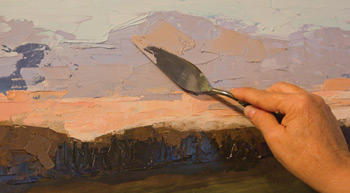 Wie ein Gemälde Messer A Technik-Kursus Sie verwenden - ll Liebe