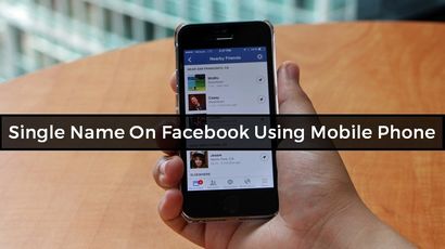 Wie Verwenden von Single-Name auf Facebook unter Verwendung des Handys 2017
