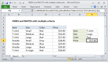 Comment utiliser la fonction MATCH Excel, Exceljet