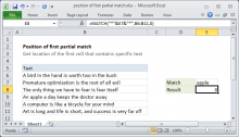 Wie die Excel-MATCH-Funktion verwenden, Exceljet