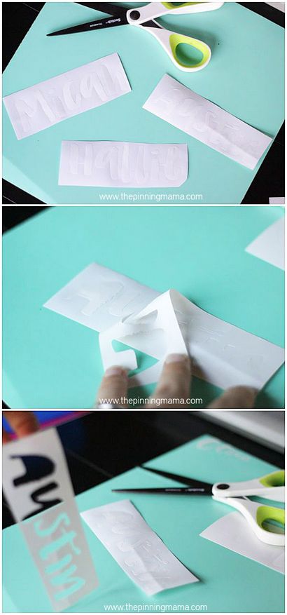 How Transfer Papier mit Vinyl verwenden - Die Pinning Mama