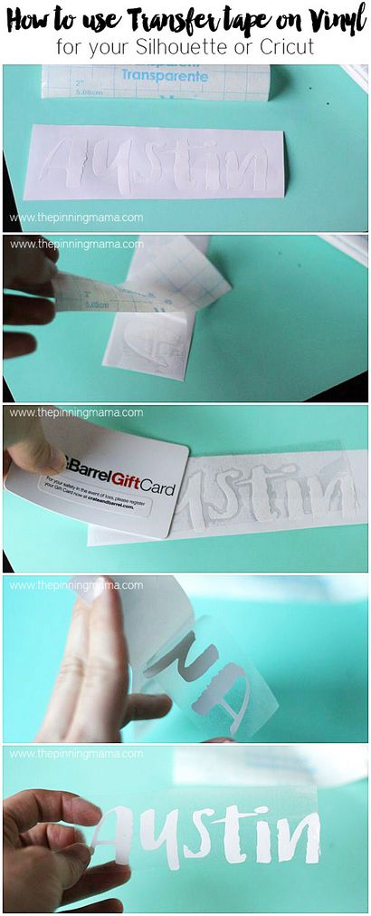 How Transfer Papier mit Vinyl verwenden - Die Pinning Mama