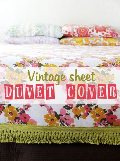 Comment Duvet Vintage Sheet Cover - Mes marques de Poppet