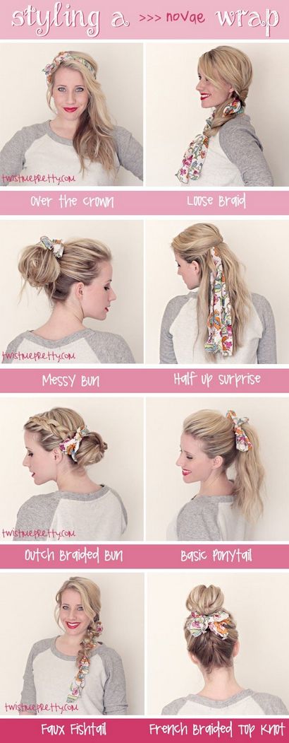 Comment porter un foulard dans vos idées de cheveux et Hacks