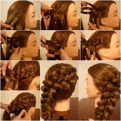 Comment Weave Cinq Strand Diagonale française Braid Coiffure