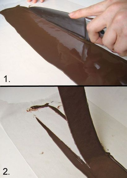 Wie ein Kuchen mit Schokolade Tutorial Wrap