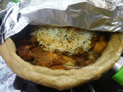 Hyderabadi poulet biryani Recette Dum, Hyderabadi Biryani Pakki - Foodeez Junction